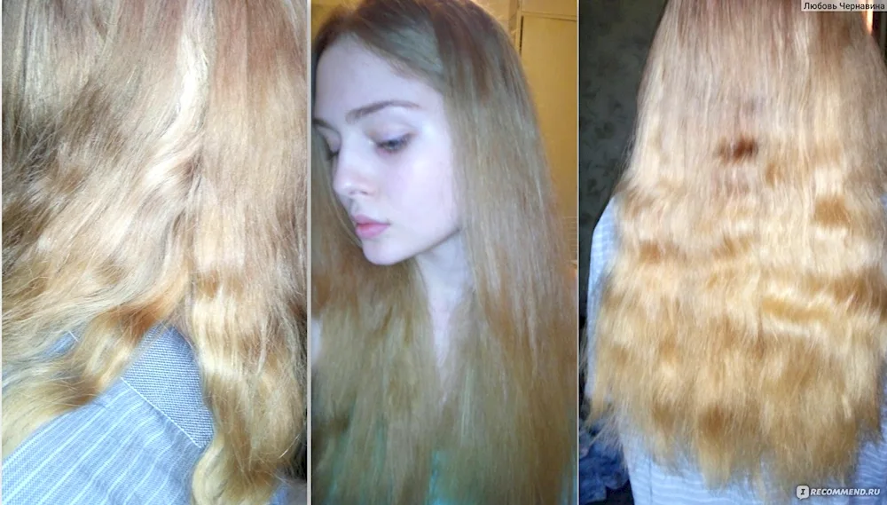 Washing on blonde hair