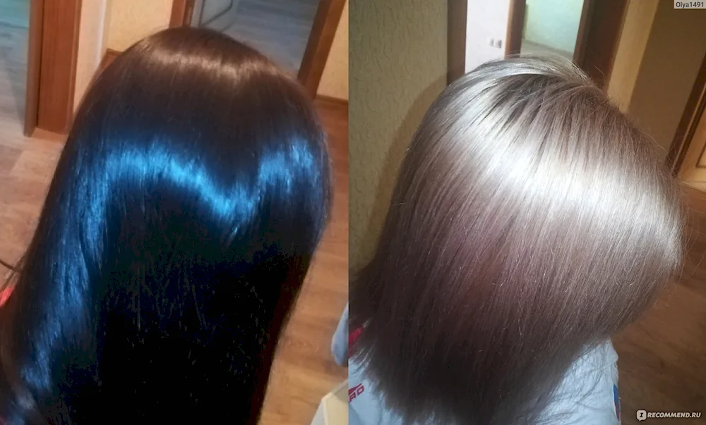 Black hair colouring