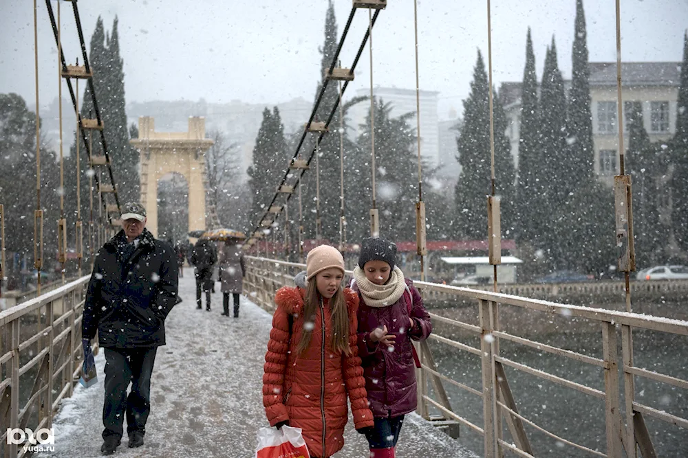 Snow in Sochi