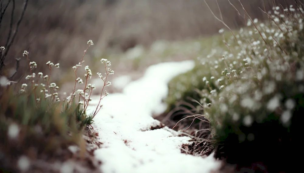 Snow in spring