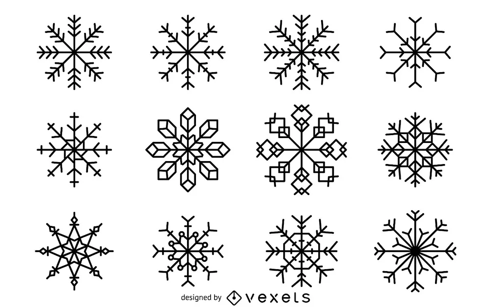 Snowflake drawing