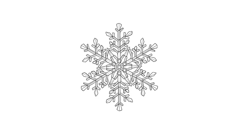 Snowflake drawing