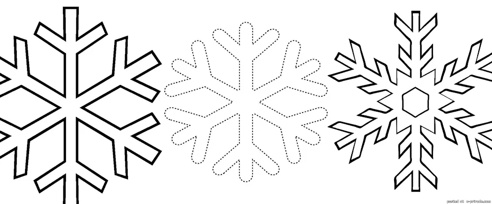 Snowflake drawing