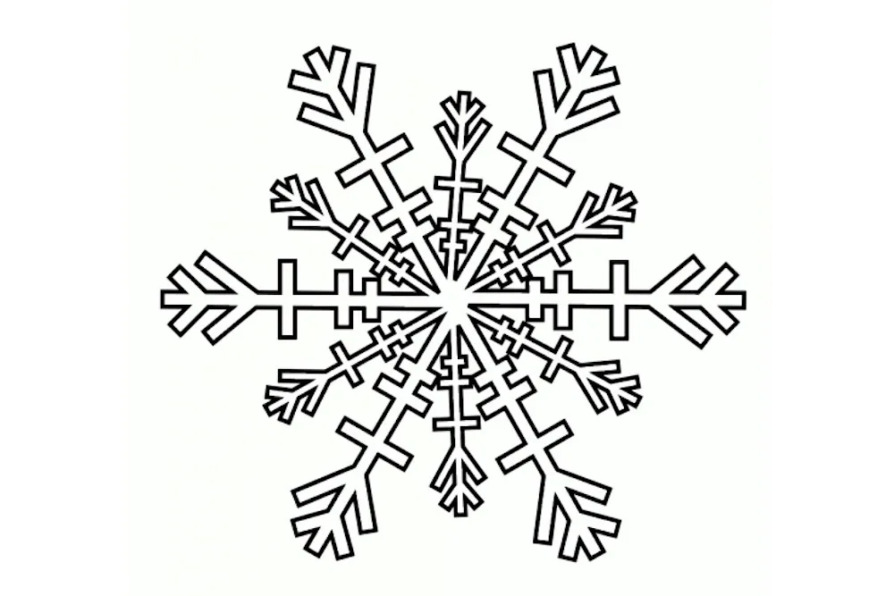 Snowflake drawing