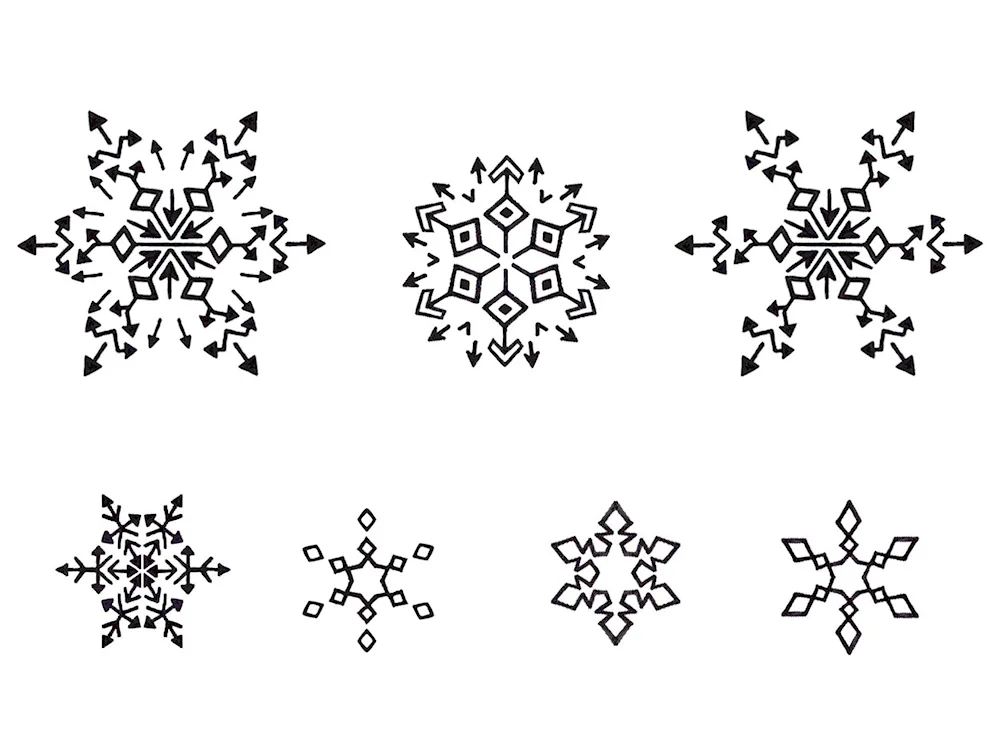 Snowflake drawing