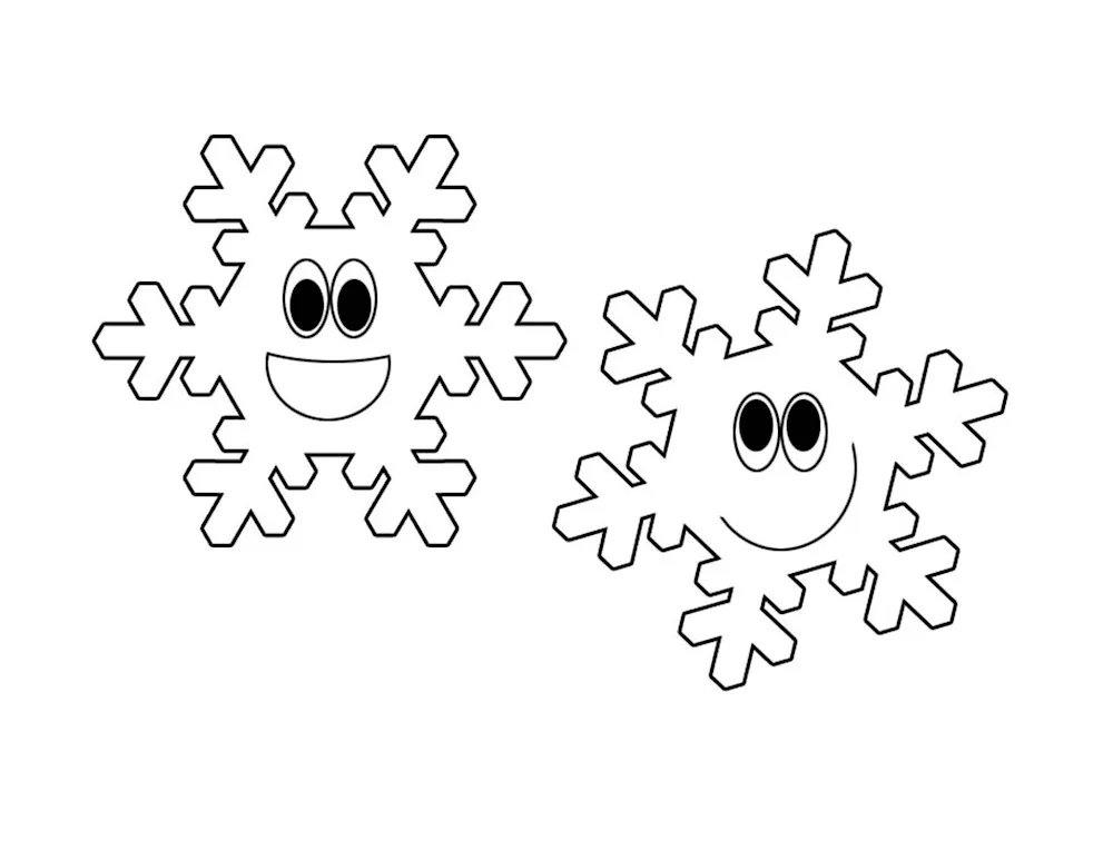 Snowflake stencil for cutting out