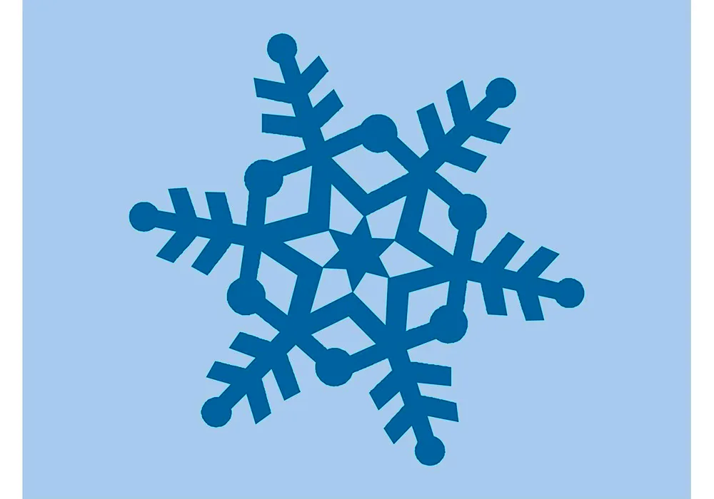 Snowflake drawing