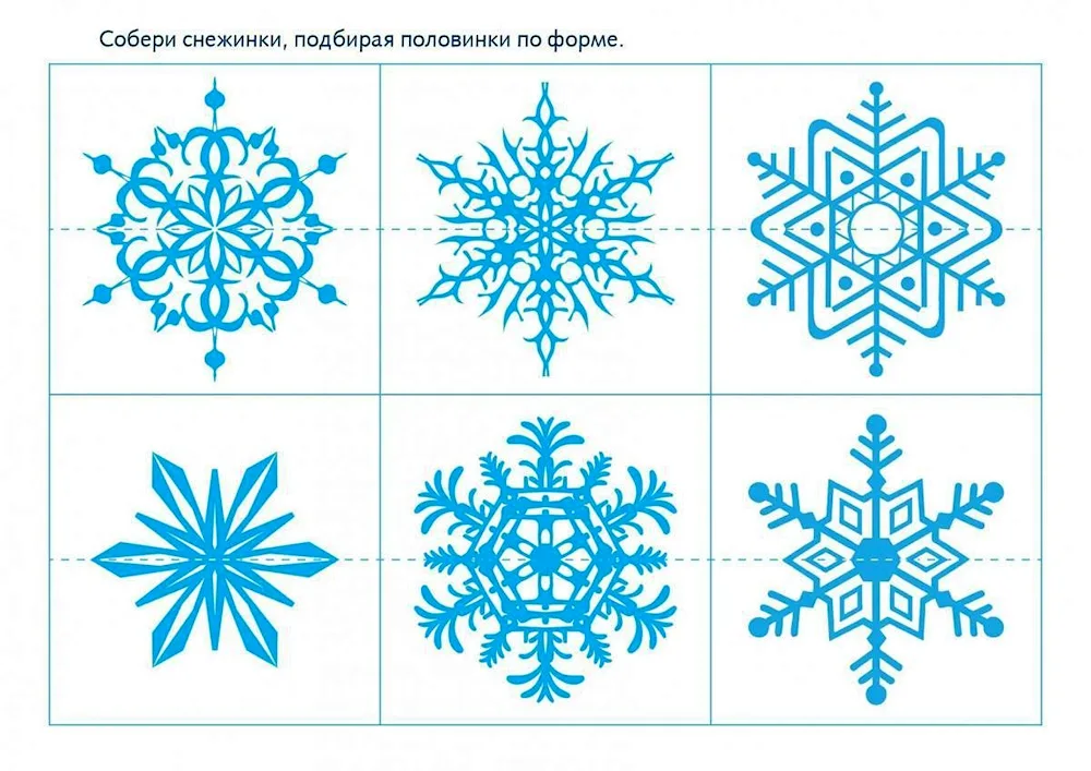 Snowflakes with pencil