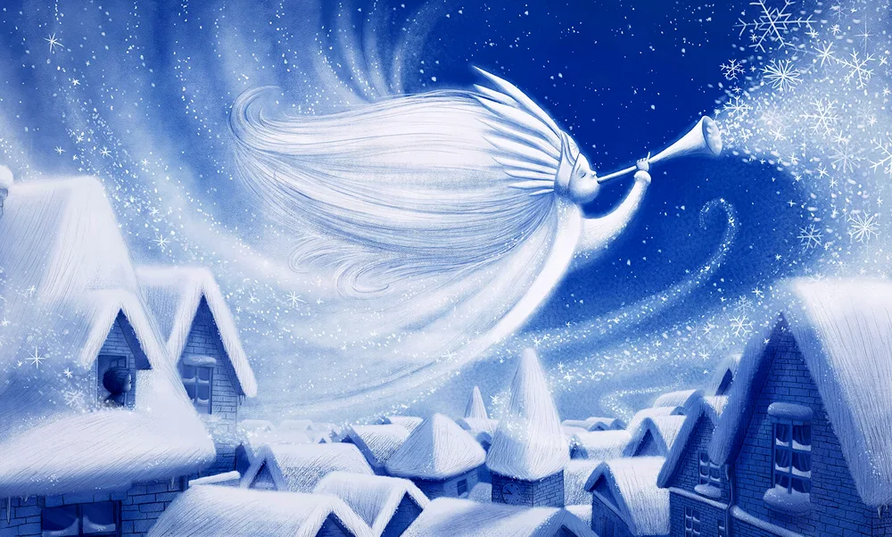 Drawing for Andersen's fairytale The Snow Queen