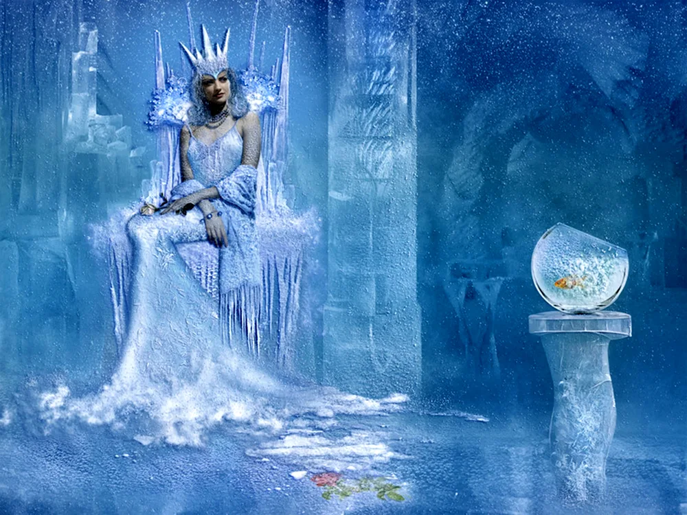 Snow Queen on the Throne and Kai