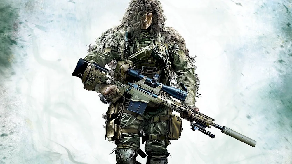 Sniper SVD rifle camouflage