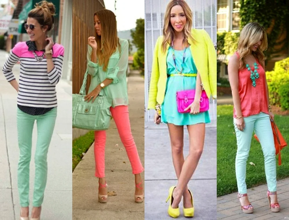 Combination of colours in clothes