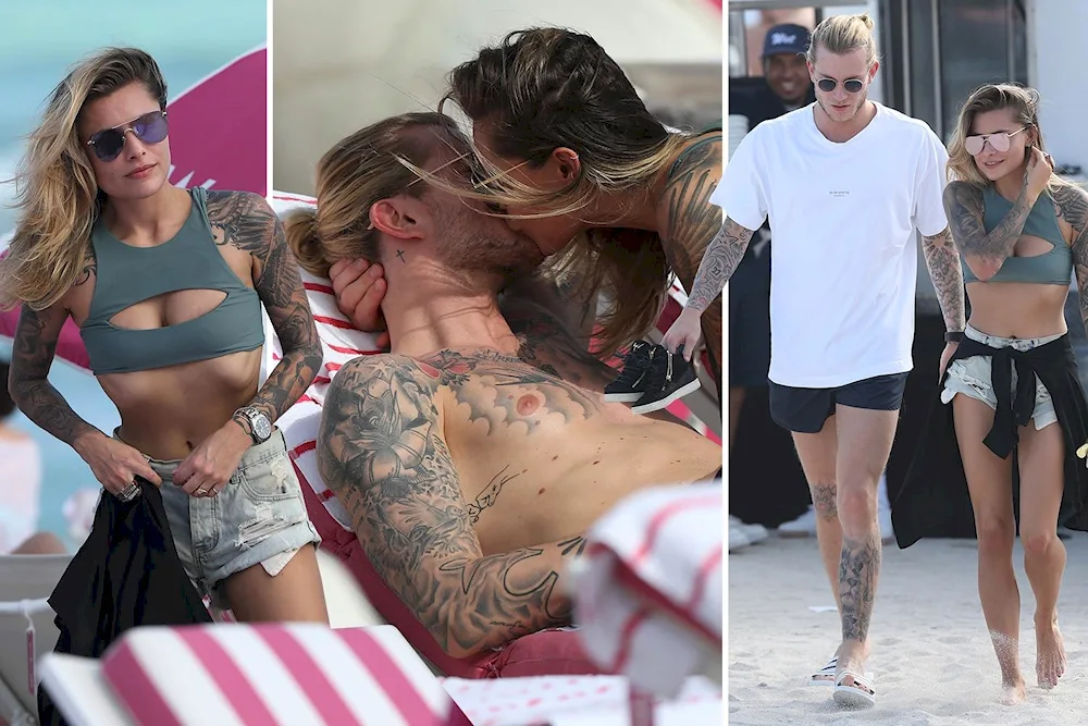 Sophia Thomalla and Loris Karius