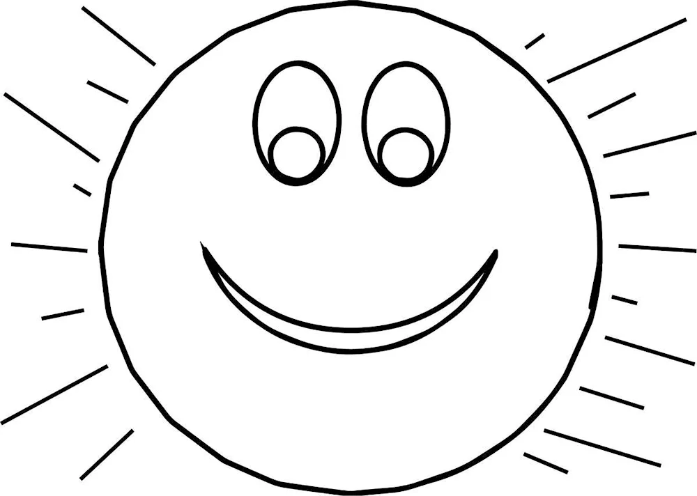 Sun on a transparent background