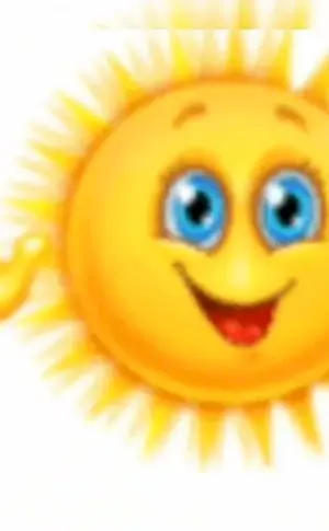 Sun smiling