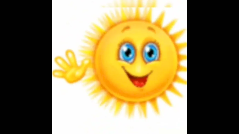 Sun smiling