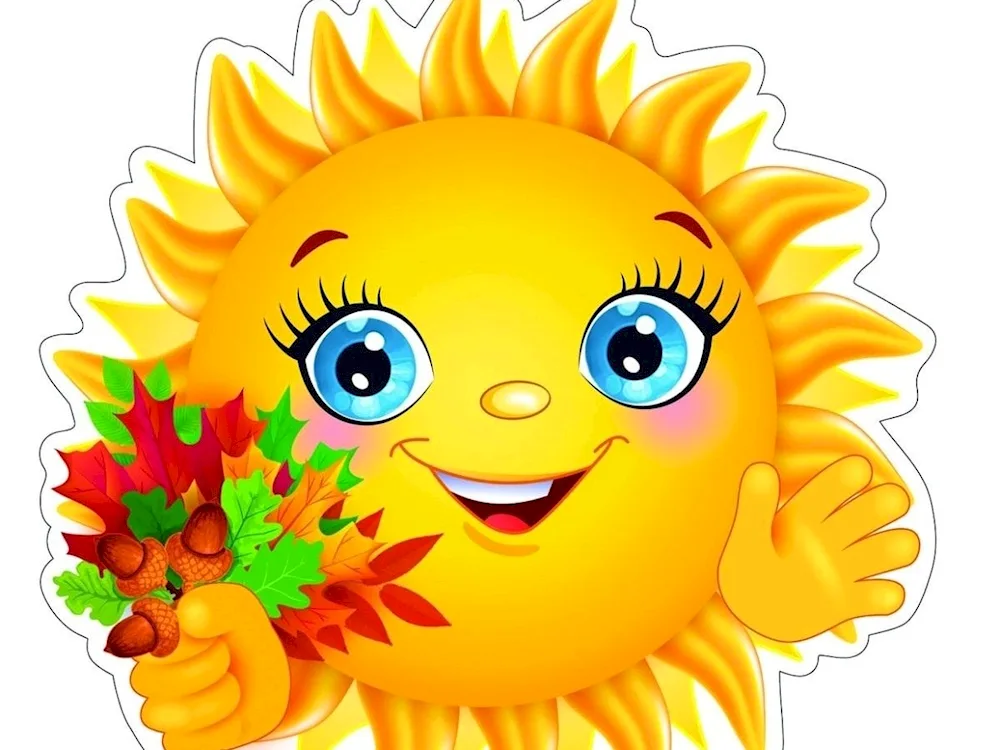 Sun smiling