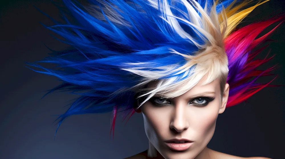 Salmon hair colour.