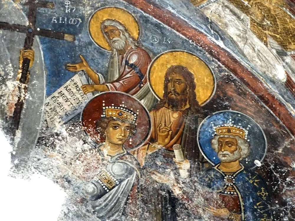 The Descent into Hell Byzantine fresco