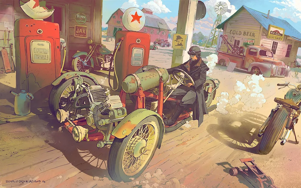 Soviet dieselpunk Andrei Tkachenko