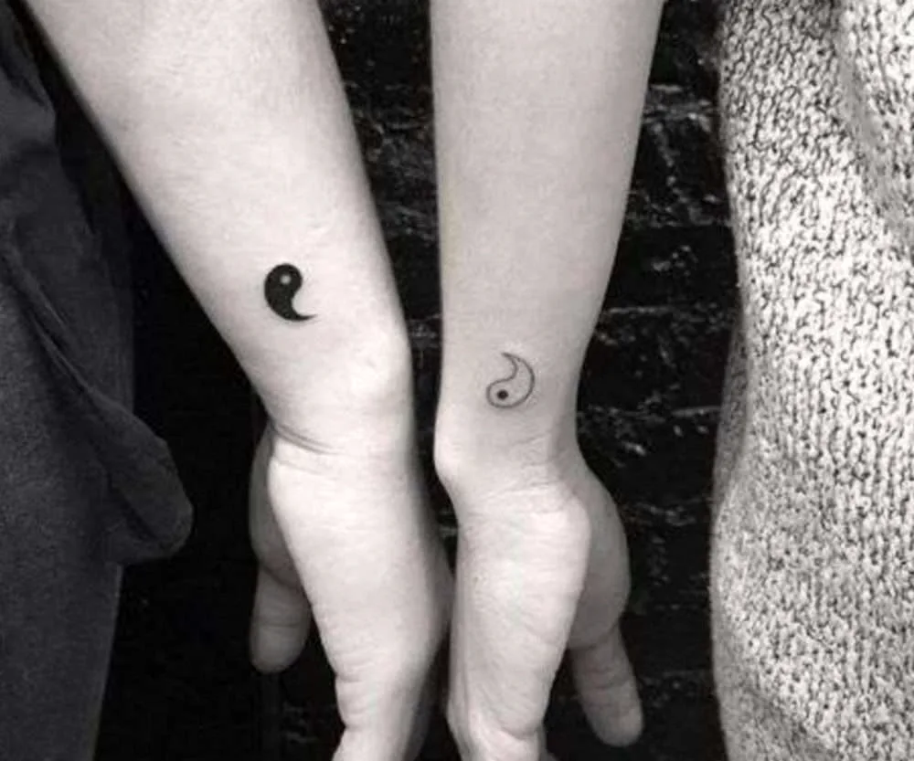 Pair tattoos minimalism