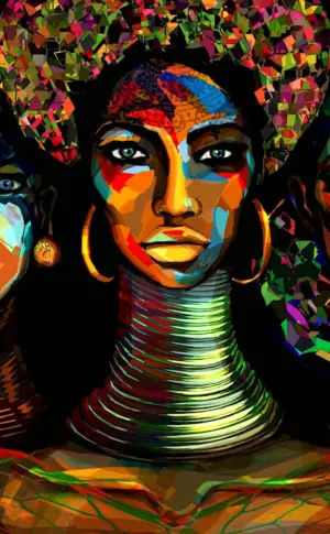 Modern painting of Africa