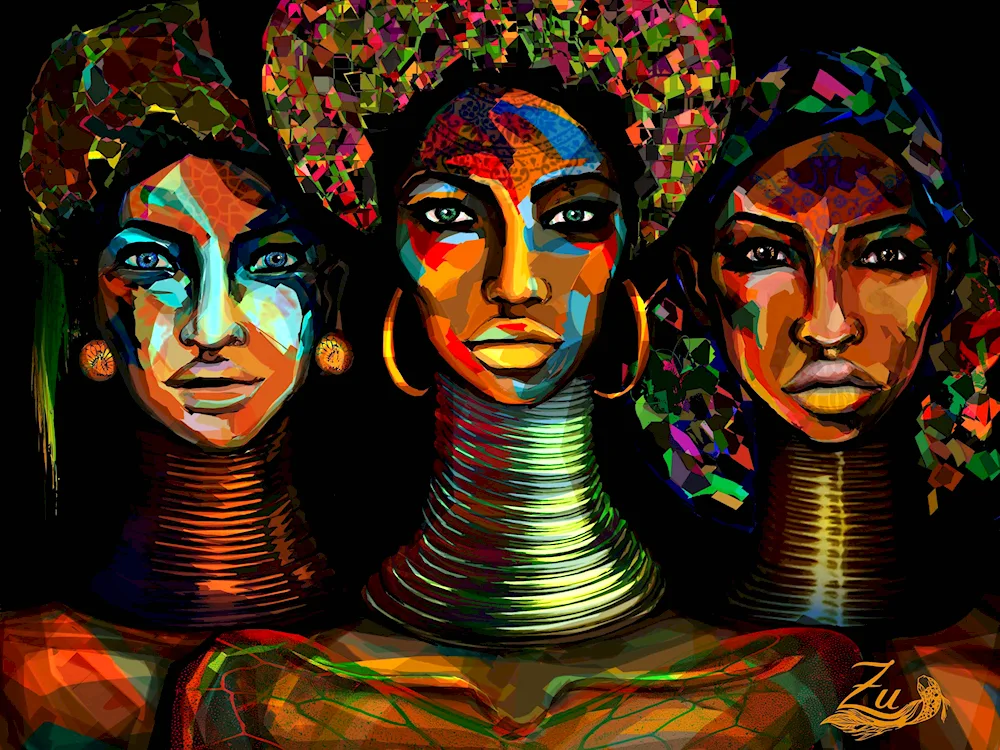 Modern painting of Africa