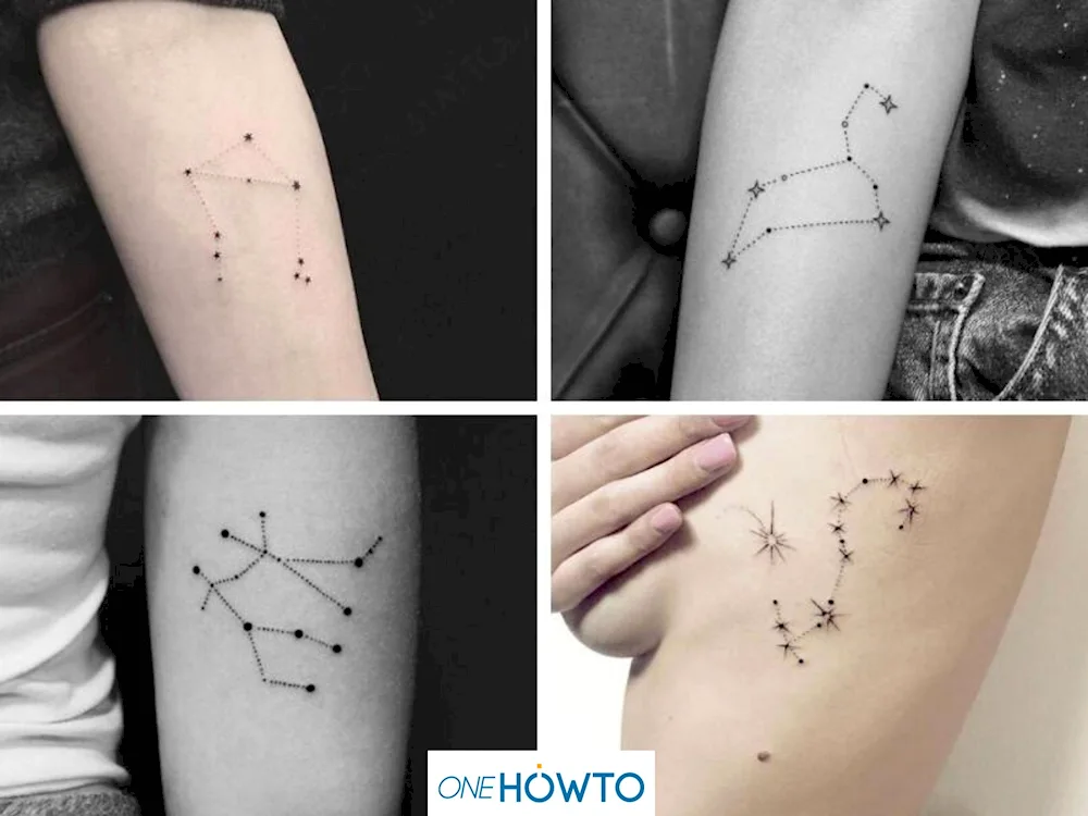 The constellation of Andromeda tattoo