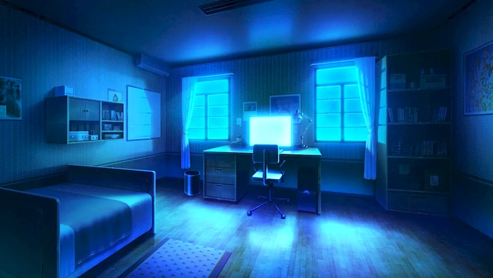 Gacha lief bedroom at night anime