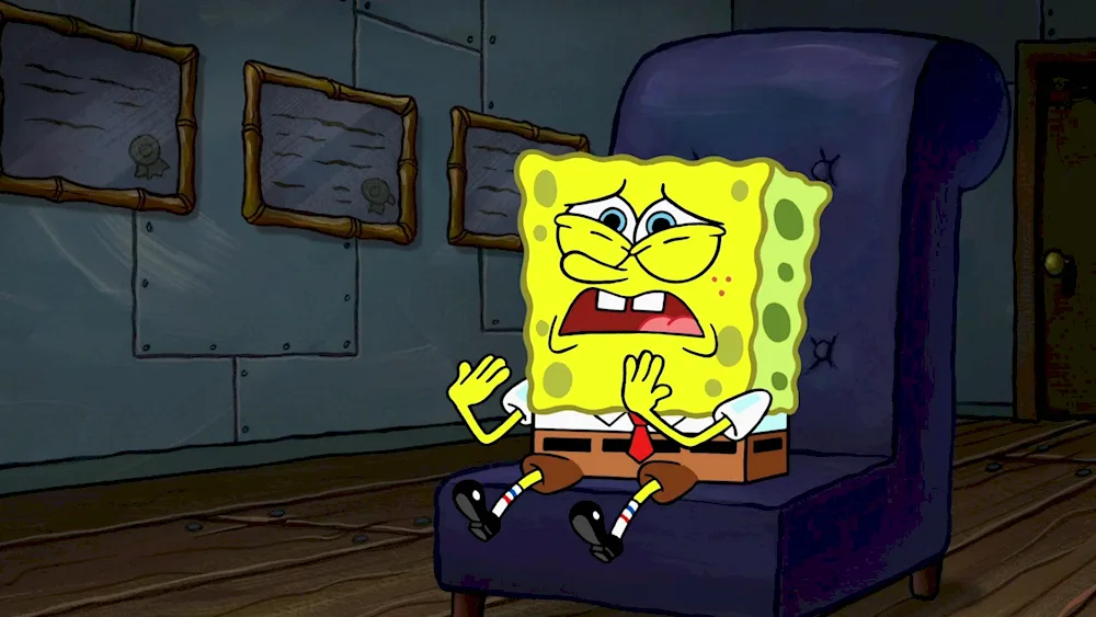 SpongeBob is waiting