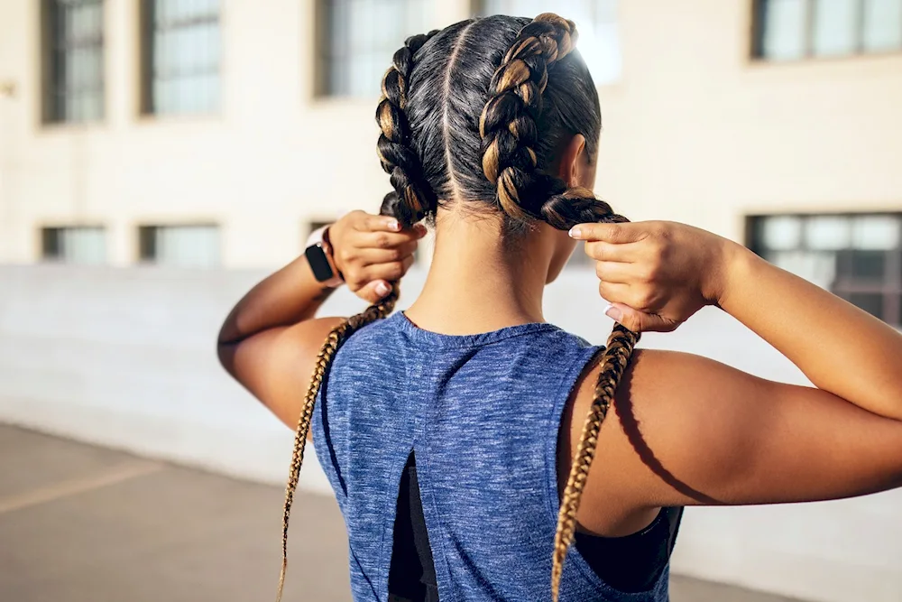Sporty braids