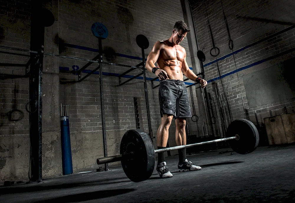 Fitness on a dark background