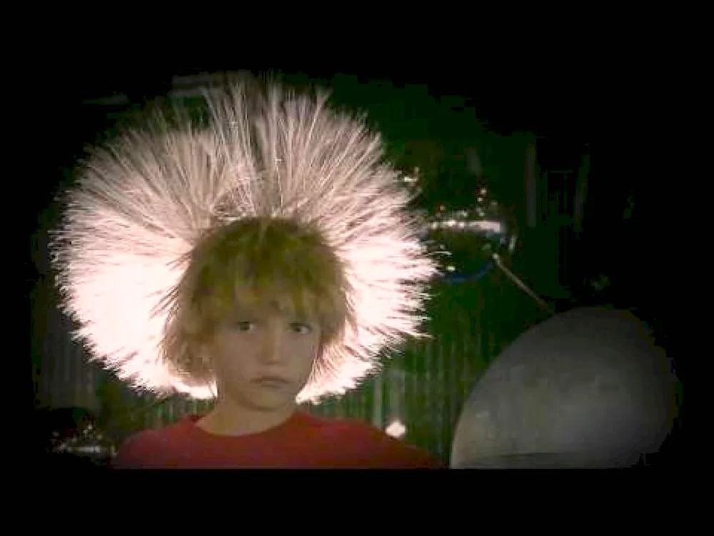 Static electricity hair