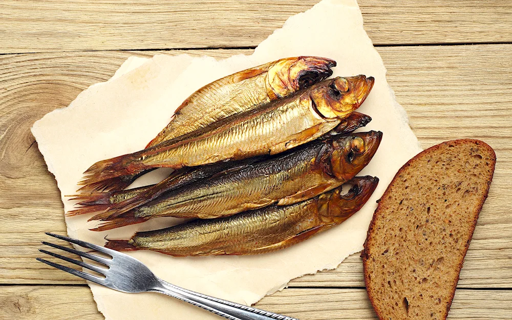 Cold smoked mackerel kippers