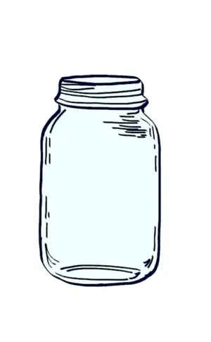 Glass jar colouring