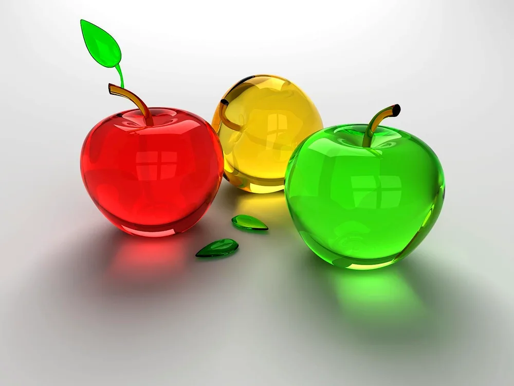 Apples on dark background
