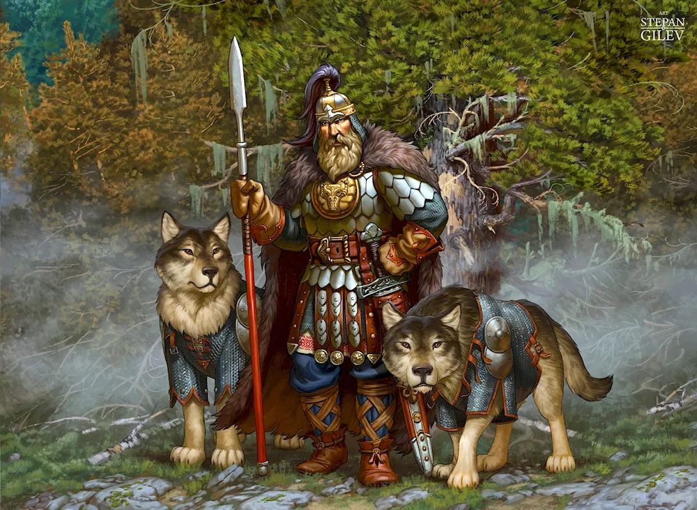 Stepan Gilev bogatyrs art