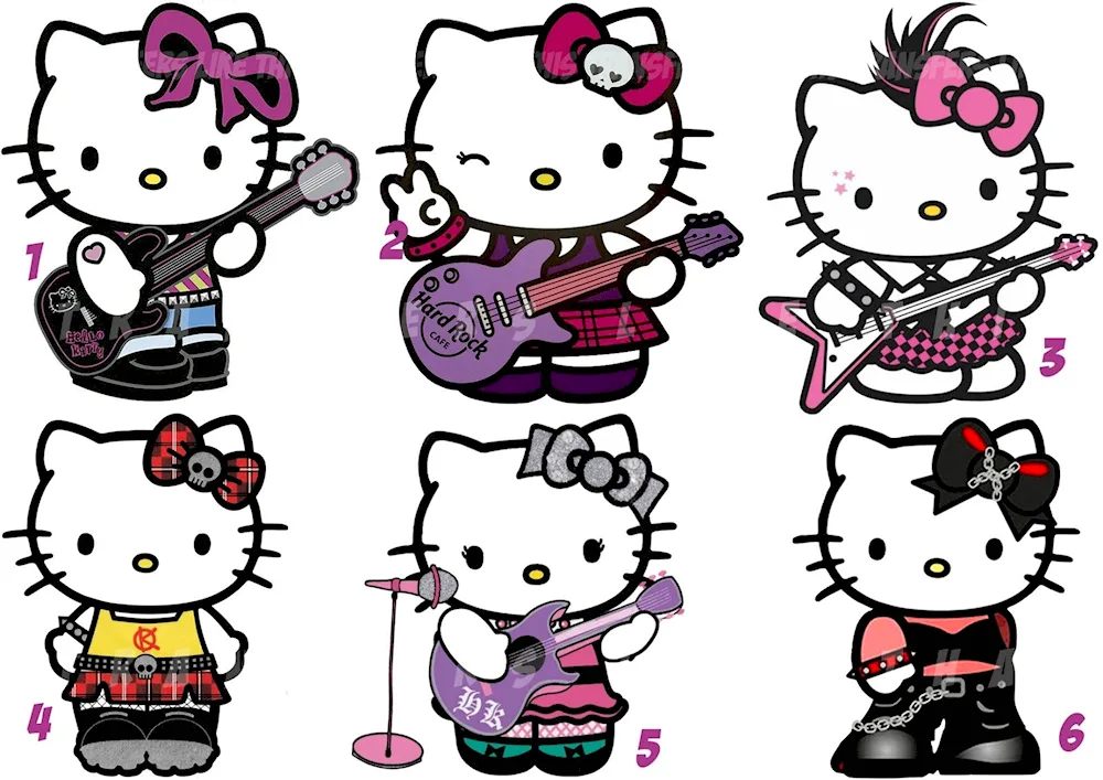 Hello Kitty black and white
