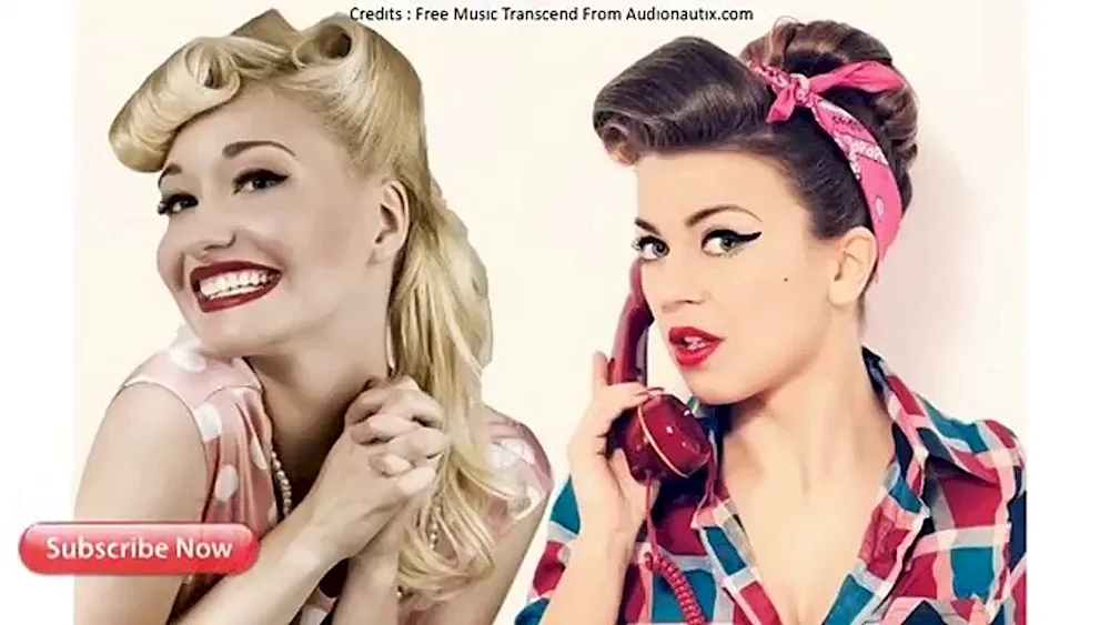 Rockabilly retro hairstyle