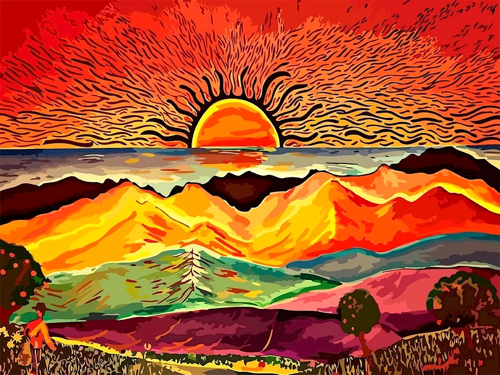 Stylised landscape