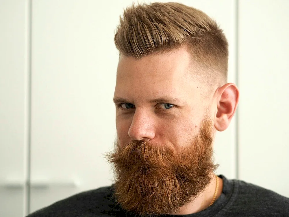 Fade cropped haircut