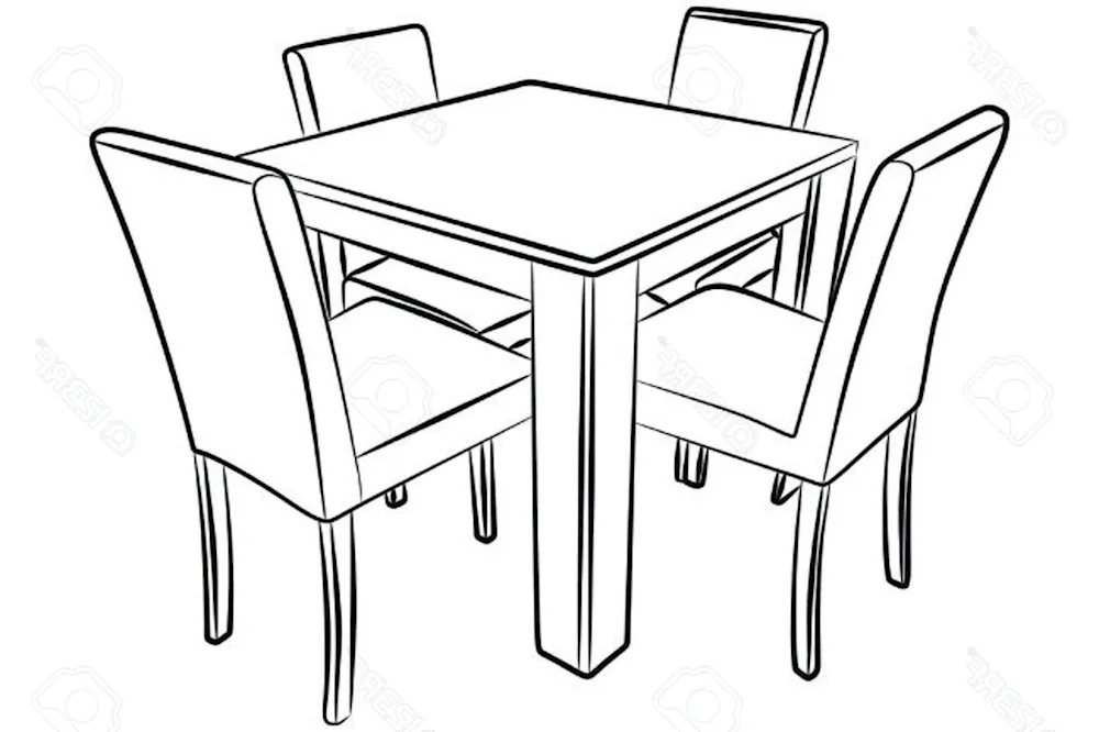 Table colouring for kids