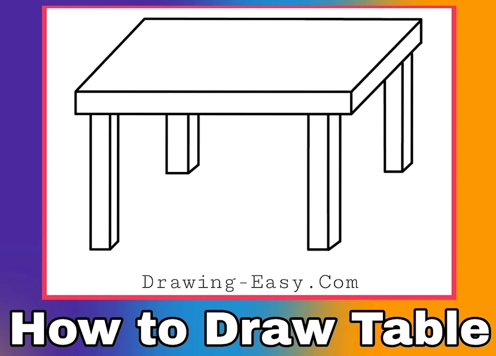 Table colouring for kids