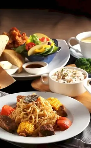 A table of food