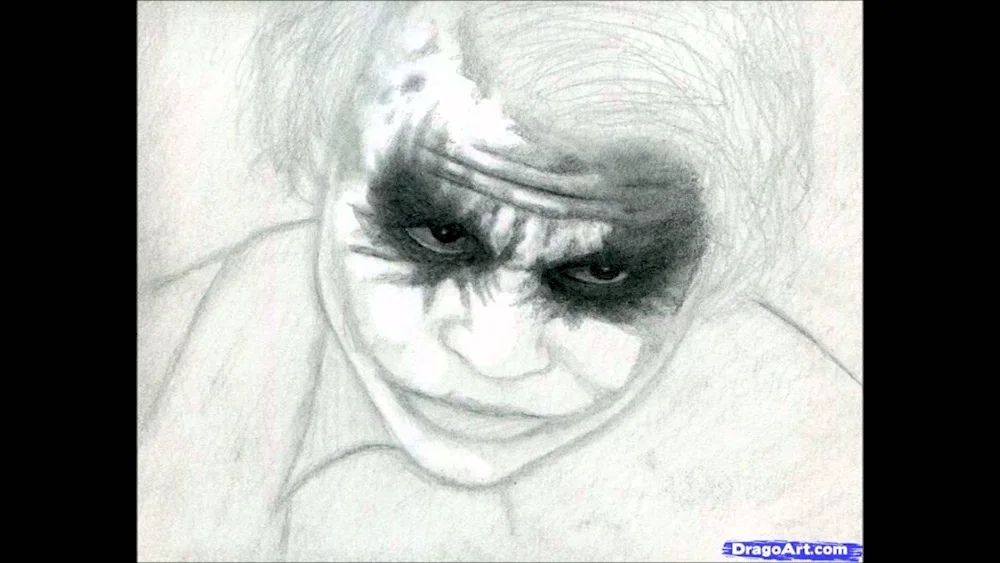 Joker hit Ledger portrait