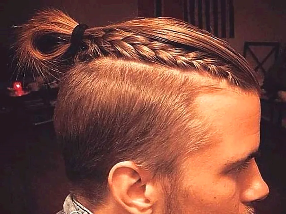 Hair style long men's hair