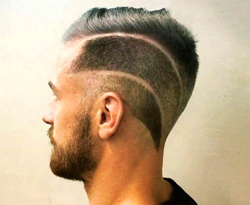 Barber haircut fade
