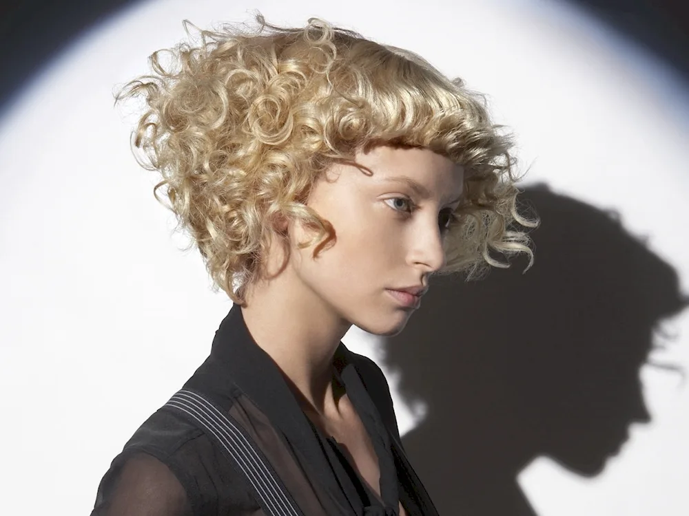 Bob Garson haircut for curly hair