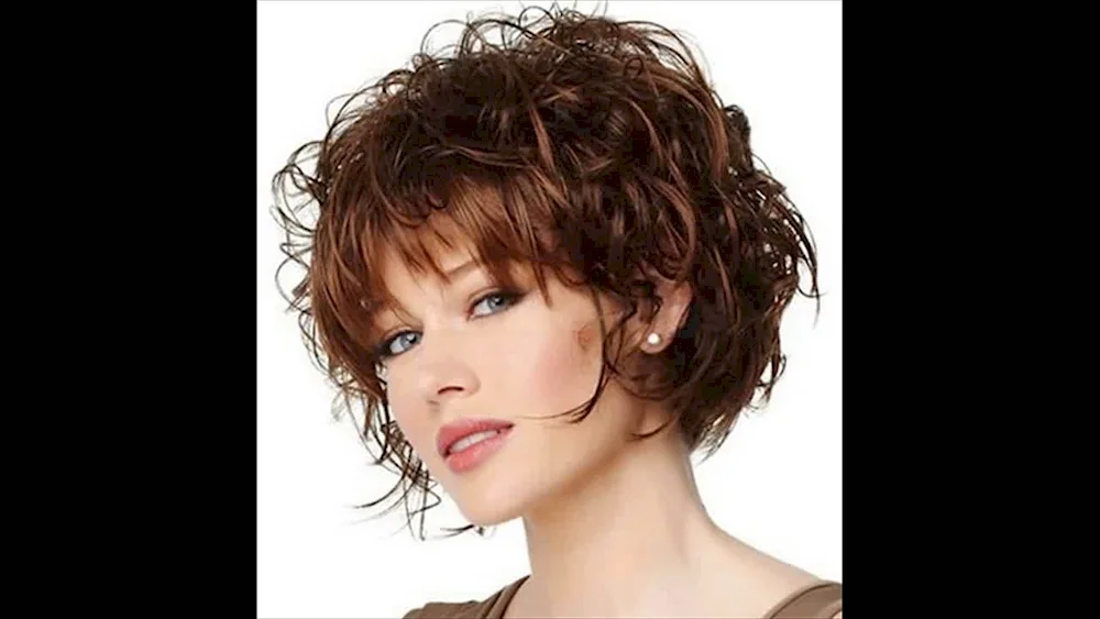 Bob Garson haircut for curly hair. hair