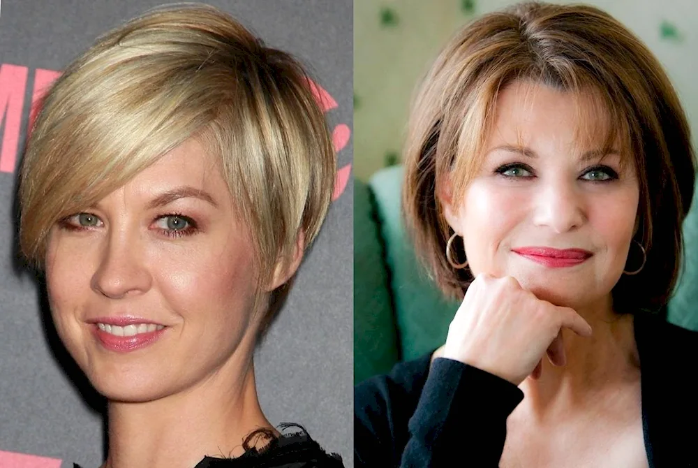 Garson Bob haircut for medium hair over 50